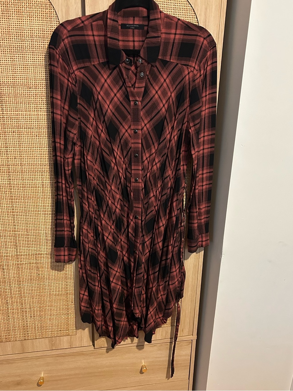 ALLSAINTS Plaid Tunic US Size L